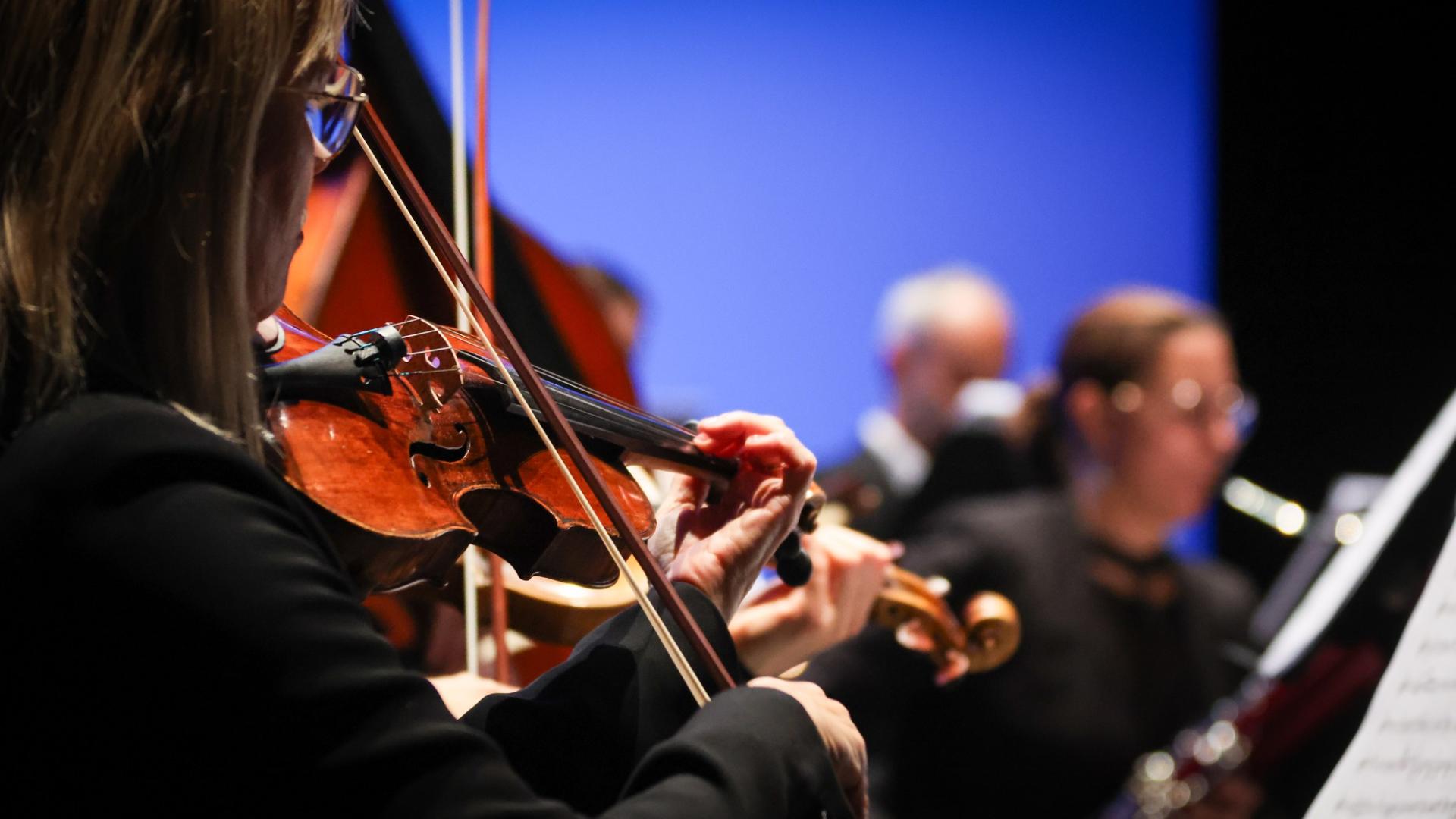 Photographe annecy haute savoie orchestre des pays de savoie bonlieu concert reportage photo entreprise departement illustration musicien violon couleur paysage