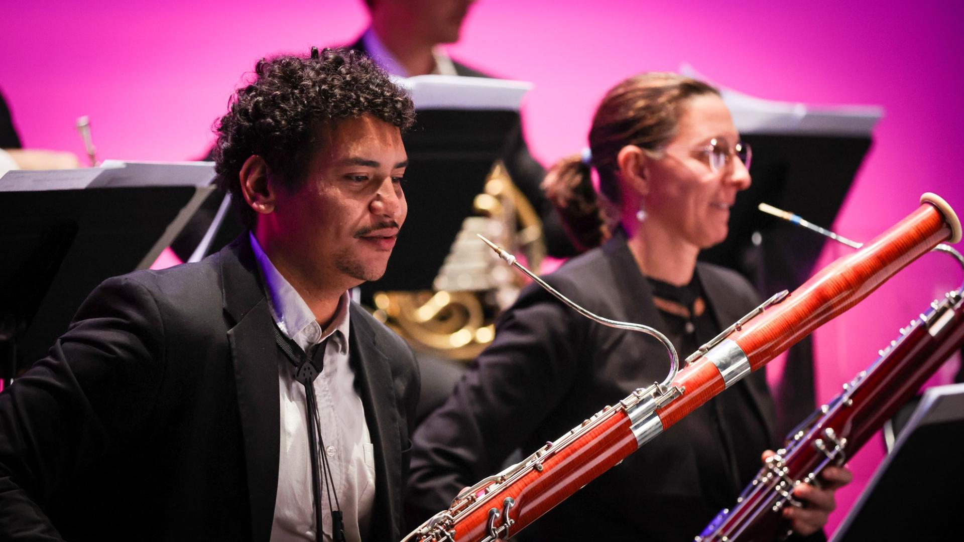 Photographe annecy haute savoie orchestre des pays de savoie bonlieu concert reportage photo entreprise departement musicien illustration vent rose paysage